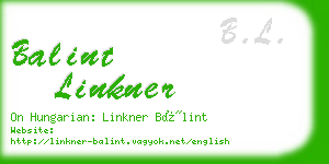 balint linkner business card